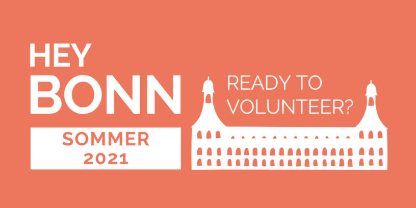 Hey Bonn, Ready to volunteer?