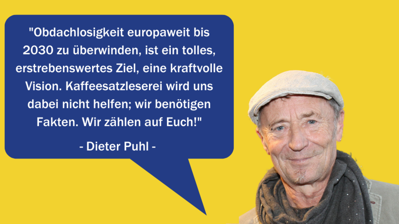 Dieter Puhl erklärt, dass wir mehr Fakten über obdachlose Menschen brauchen 