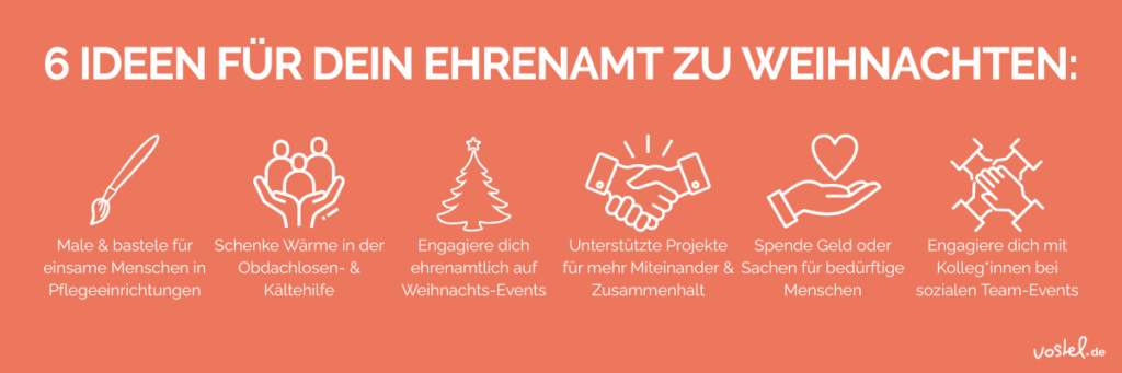 6 Ideen für dein Ehrenamt zu Weihnachten