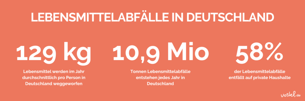 Zwischenbild Ehrenamt in der Lebensmittelrettung: Lebensmittelabfälle in Deutschland - Fakten