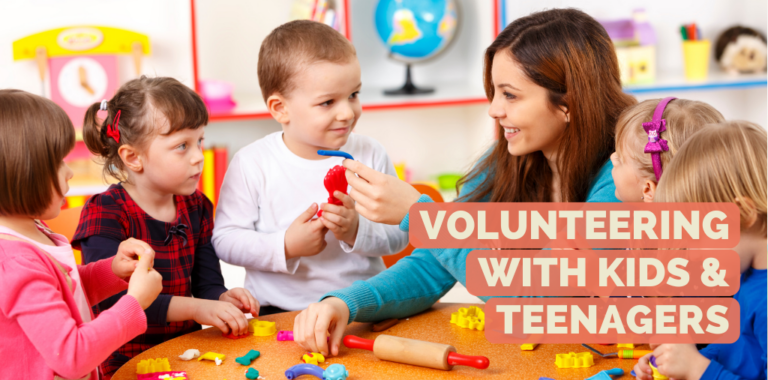 Cover picture: Volunteering with kids & teenagers